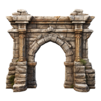 Castle gate isolated on transparent background png