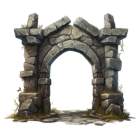 Castle gate isolated on transparent background png