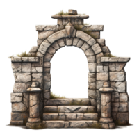 Castle gate isolated on transparent background png