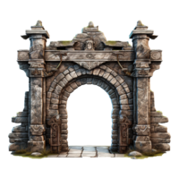 Castle gate isolated on transparent background png