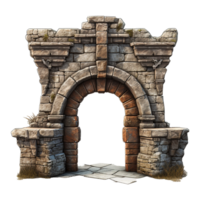 Castle gate isolated on transparent background png