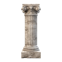 antiguo pilar aislado en transparente antecedentes png