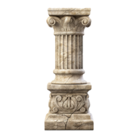 Old pillar isolated on transparent background png