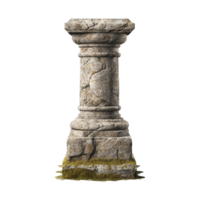 Old pillar isolated on transparent background png