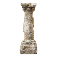 Old pillar isolated on transparent background png