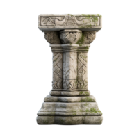 Old pillar isolated on transparent background png