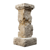 Old pillar isolated on transparent background png