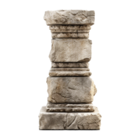 Old pillar isolated on transparent background png