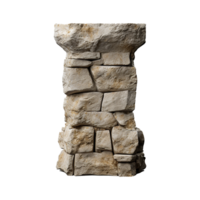 Old pillar isolated on transparent background png