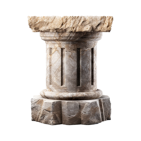 Old pillar isolated on transparent background png