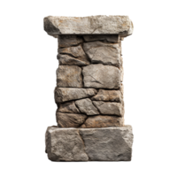 Old pillar isolated on transparent background png