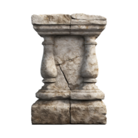 vecchio pilastro isolato su trasparente sfondo png