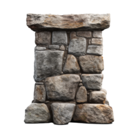 Old pillar isolated on transparent background png