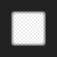 Square cinematic frame template. 1 on 1 aspect ratio. Film strip part. Movie technology concept vector