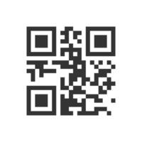 QR code icon. Template of quick responce barcode for scanning by smartphone. Digital label with identification, payment or product information data vector