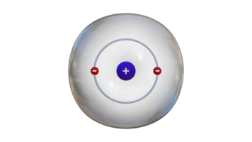 atomic model, model of molecule captures the essence of chemistry lesson, 3D rendering of an atom model with shiny particles orbiting around the nucleus, Nuclear reaction, nanotechnology png