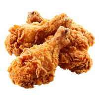 sabroso frito pollo aislado en transparente antecedentes png