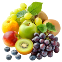 Grape Fruits, Fresh and Juicy, Isolated on Transparent Background. png