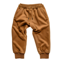 Marrone pantaloni della tuta per gli sport, comfort e stile, isolato su trasparente sfondo png