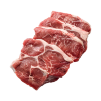 Raw meat isolated on transparent background. png