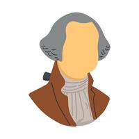 Jorge Washington icono clipart avatar logotipo aislado ilustración vector