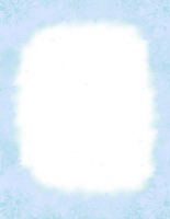 Snowflakes frame, snowfall border, winter background png