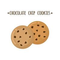 Chocolate chip cookie icon clipart avatar logotype isolated illustration vector