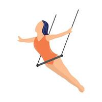 Trapeze artist icon clipart avatar logotype isolated illustration vector