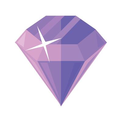 Gemstone icon clipart avatar logotype isolated illustration