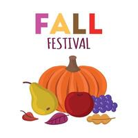 otoño festival icono clipart avatar logotipo aislado ilustración vector