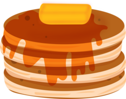 crêpe avec beurre et érable sirop png