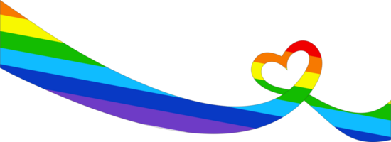 Pride month day heart shape icon png