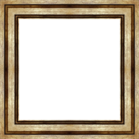 Brown wooden square picture frame png