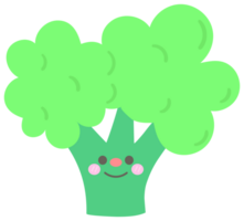 ragazzo mano disegnato carino salutare cibo verdure broccoli png