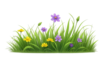 gras en bloem. zomer gras clip art png