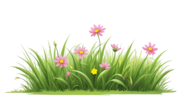 gräs och blomma. sommar gräs ClipArt png