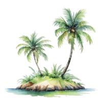 Aquarell tropisch Insel png