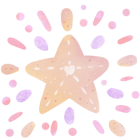 Star im das Pastell- Aquarell png