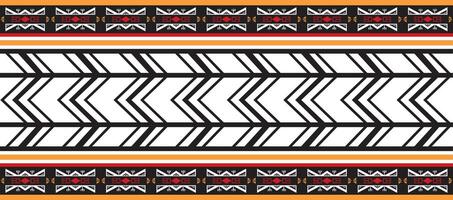 colorful native american seamless pattern. Endless Aztec, Maya, Inca ornament. Drawing for border and frame. vector