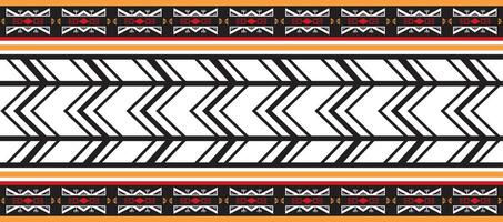 colorful native american seamless pattern. Endless Aztec, Maya, Inca ornament. Drawing for border and frame. vector