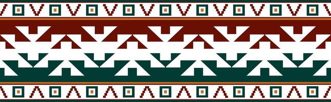 colorful native american seamless pattern. Endless Aztec, Maya, Inca ornament. Drawing for border and frame. vector