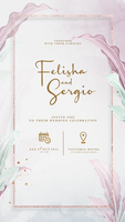 Digital Wedding Invitation Template psd