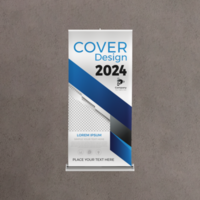 Business Roll up banner vertical template design for brochure business flyer. psd