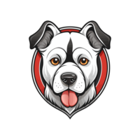 carino cane logo opera d'arte. cane illustrazione grafico design. png