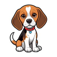 Cute dog logo artwork. Dog illustration graphic design. png