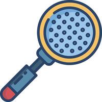 Strainer linear color illustration vector
