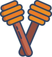 Maple Taffy linear color illustration vector