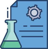 Document linear color illustration vector