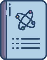 lab book linear color illustration vector