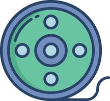 Reel linear color illustration vector